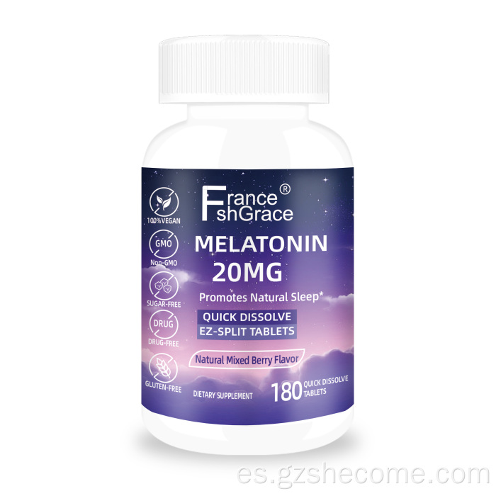 Las tabletas de melatonina Shecome mejoran la calidad del sueño